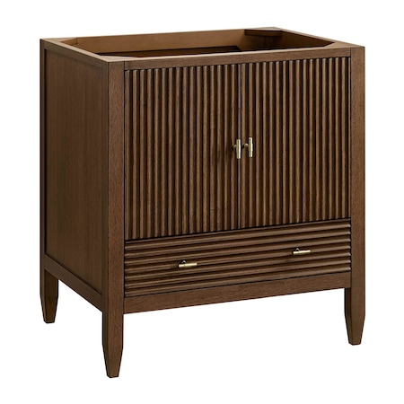 James Martin Vanities Myrrin 30" Single Vanity Cabinet, Mid-Century Walnut 485-V30-WLT