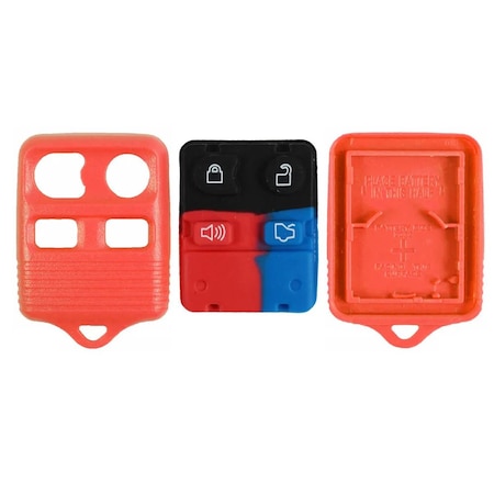 Aks Keys 2004 - 2011 Red Ford Remote Shell 4B RS-FORD-35
