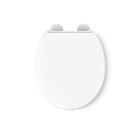 Kohler Hyten Slow Close Round White Plastic Toilet Seat 25876-0