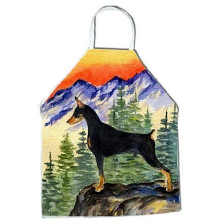Carolines Treasures Doberman Apron - 27 x 31 in. SS8284APRON