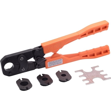 Sharkbite Multi-Head Kit, 3/8 to 1 in Crimping, Orange Handle 23100