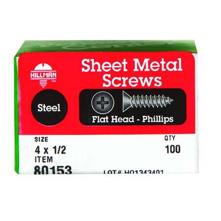 Hillman Zinc-plated Steel Flat Head 80153