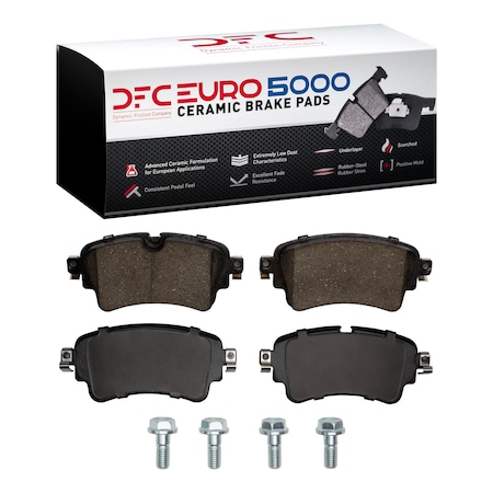Dynamic Friction Co DFC EURO 5000 Ceramic Pad and Hardware Kit 1600-1898-01
