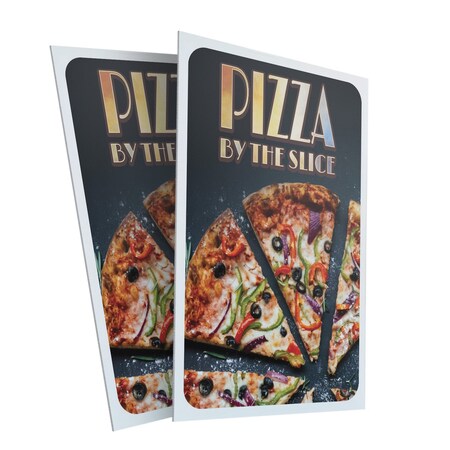 Signmission Pizza, Plastic Signs Only 24 Inch x 36 Inch, Corrugated Plastic, 2PK CSB-2436-2PACK-30415