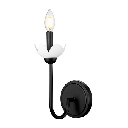 Z-Lite Allistair 1-Light Wall Sconce, 5.25 in W, Matte Black 352-1S-MB