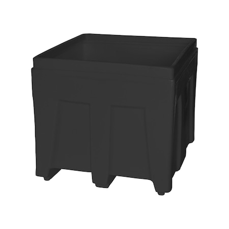 Myton Industries Bulk Ship Container, 14.5 cubic ft., weight capacity 800 lbs, Black SO-3626 BLACK
