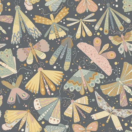 A-Street Prints Flyga Blue Bonanza Wallpaper 4111-63022