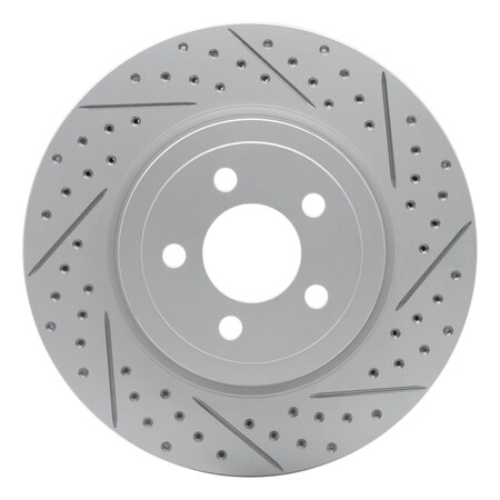Dynamic Friction Co DFC Geoperformance Rotor - Drilled and Slotted 830-39017R