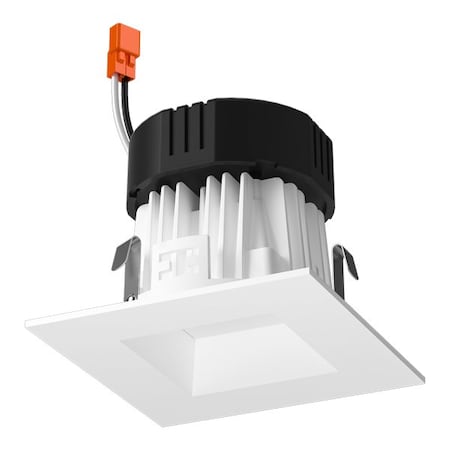 Elco Lighting 4in Square LED Reflector Insert, 5-CCT Switch, White EL434CT5BB