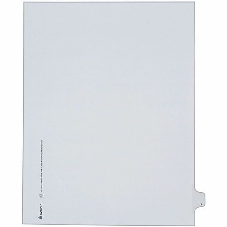 Avery reg Alllstate Style Individual Legal Dividers, White AVE82201