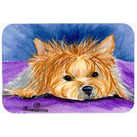 Carolines Treasures Yorkie Glass Cutting Board- Large SS8749LCB