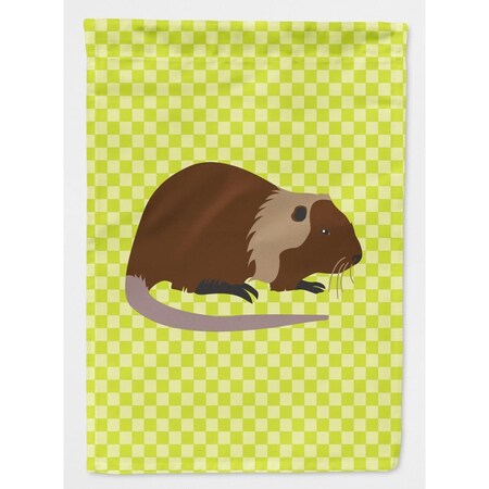 Carolines Treasures Coypu Nutria River Rat Green Flag Garden Size BB7705GF