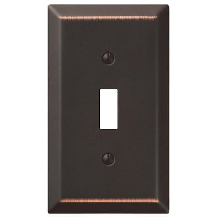Amertac Wallplate, 41516 in L, 278 in W, 1 Gang, Steel, Aged Bronze 163TDB