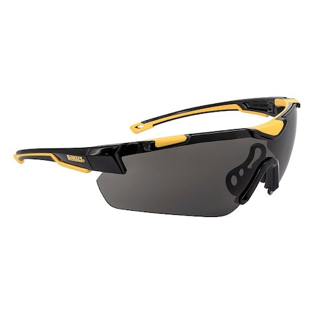 Dewalt Chisel(TM), Safety Glasses, Smoke Lens, Black Frame, Half-Frame DPG110-2D
