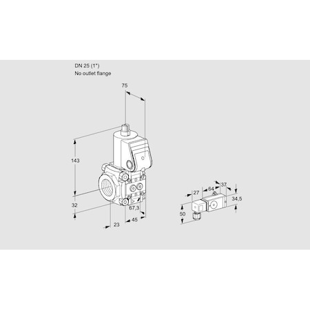 Honeywell Kromschroder Solenoid Gas Safety Valve - Class A, EN 161, IP65, DN 10-125 KS88007839