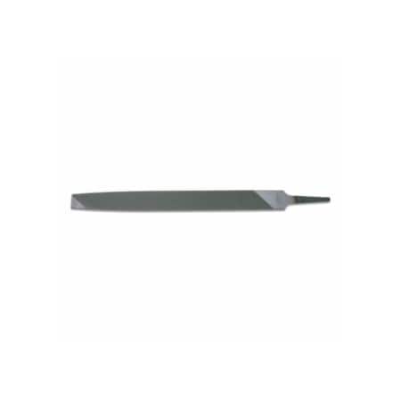 Crescent/Nicholson Lathe Long-Angle Bastard-Cut File, 10 in L, Single-Cut 183-07657NN