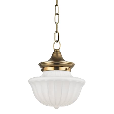 Hudson Valley Lighting Dutchess 1 Light Pendant 9 In. Aged Brass 5009-AGB