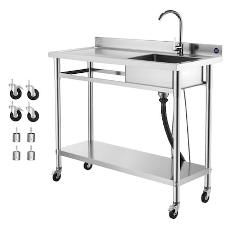 Vevor 33-inch Kitchen Undermount Single Bowl Sinks Drop-In Farmhouse Basin VAWS3322B
