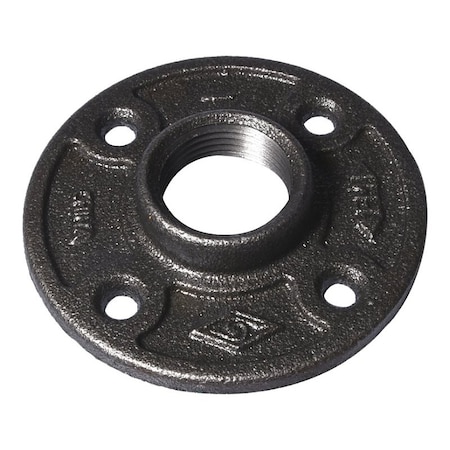 Prosource Floor Flange, 1-1/4 in, 4.2 in Dia Flange, FIP, 4-Bolt Hole, 0.28 inch 7 mm Dia Bolt Hole 27-11/4B