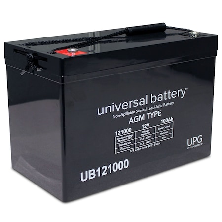 Upg 12V 100Ah I6 Sealed Lead Acid AGM Battery Group 27 by UPG UB121000