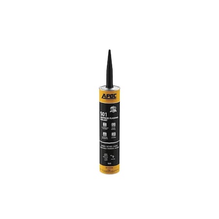 Gardner AP-501 Series Neoprene Flashing Sealant, Black, Liquid, 10 oz, Tube 1010-9-66