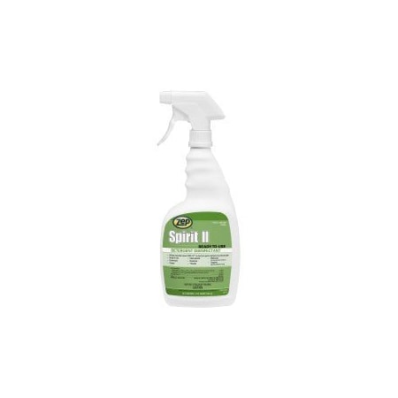 Zep Disinfectant Cleaner, Pail, Citrus, Colorless, 12 PK 67909