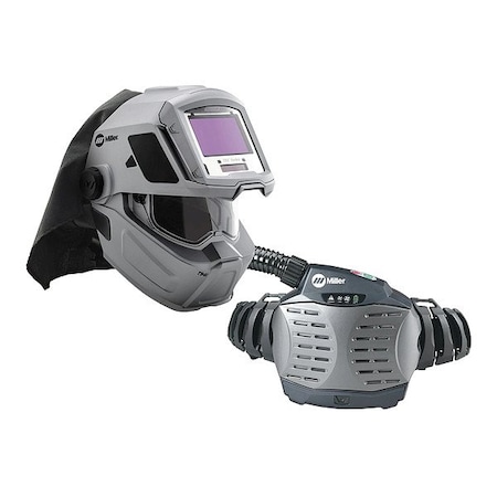Miller Electric PAPR System, T94i-R, Helmet, Belt-Mount, Padded Belt, Shoulder Straps, Universal 264575