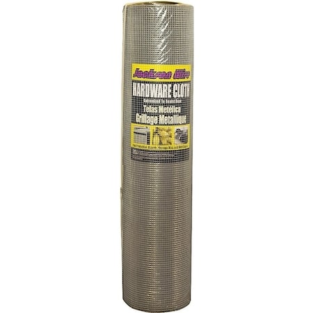 Jackson Wire 11 05 39 13 Hardware Cloth, 100 ft L, 48 in W, 23 Gauge, 14 x 14 in Mesh, Galvanized 11053913