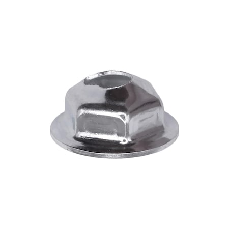 Auveco Washer Lock Nut 6-32 x 7/16in O.D. 5/16in Hex, 100PK 2554
