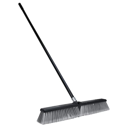 Performance Tool 24 in. Shop Push Broom with Steel Handle W28