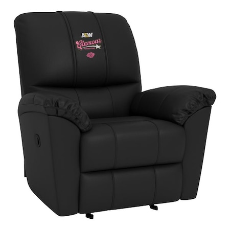 Dreamseat Rocker Recliner with AEW Mariah May Glamour Logo XZ52031CDRRBLK-PSAEW0013