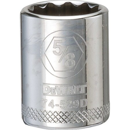 Dewalt Socket, 12 pt, 3/8in, 5/8in SAE DWMT74529OSP
