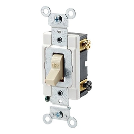 Leviton Toggle Double-Pole 20A Heavy Duty Ivory 1222-SI