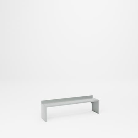 Pucel Top Mount Workbench Riser, 48 in W x 12 in H x 10 in D, Gray R-48