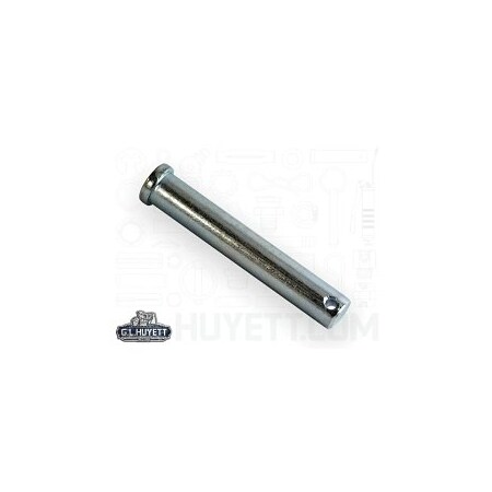 Huyett Clevis Pin, Zinc Plated, 0.438 in Dia x 2.766 in Overall L x 3.000 in Shank L x 0.156 in Hole Dia CLPZ-0437-3000