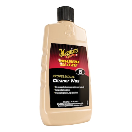 Meguiars Mirror Glaze Wax, 16 oz Bottle, High Gloss, Creamy Ivory, Liquid M0616
