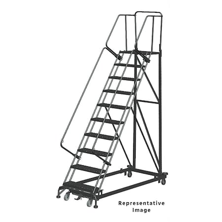 Ballymore Stairway Slope Roll Ladder, Steel, 100 in. HDS-10-R