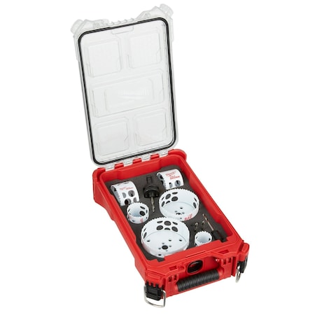 Milwaukee Tool 10 pc. HOLE DOZER Bi-Metal Hole Saw Kit w/PACKOUT Compact Organizer 49-22-5606