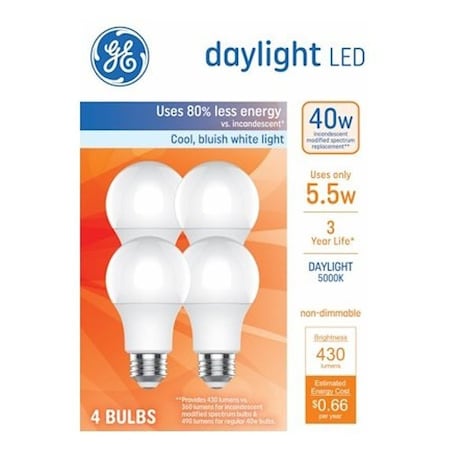 Ge DAYLIGHT 40 WATT, 4PK 93131941