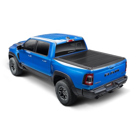 Trailfx TrailFX TFX8012; Tonneau Cover; 3 Folds/ 3 Panels; 3 Riding Positions; Lockable; Gloss Black TFX8012