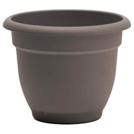 Bloem Ariana 8.5 in. H X 11 in. W X 10 in. D Plastic Traditional Planter Peppercorn AP1060