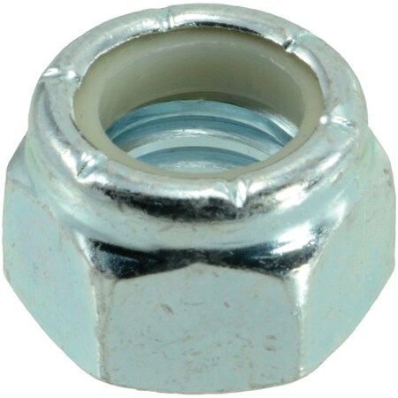 Midwest Fastener Lock Nut, 7/16"-14, Nylon, Zinc Plated 03652