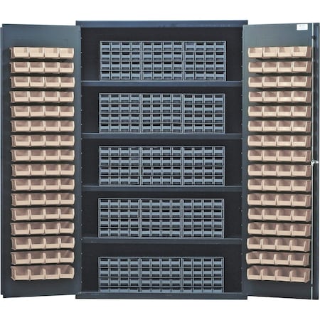 Quantum Storage Systems BEIGE SPECIALTY CABINET W/15 QIC'S & 240 IVORY BINS QSC-BG-QIC161IV