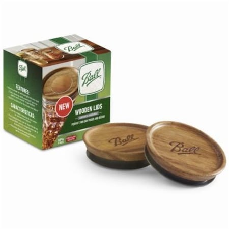 Repartir Wide Mouth Canning Jar Wood Lids, 3PK RE3857492