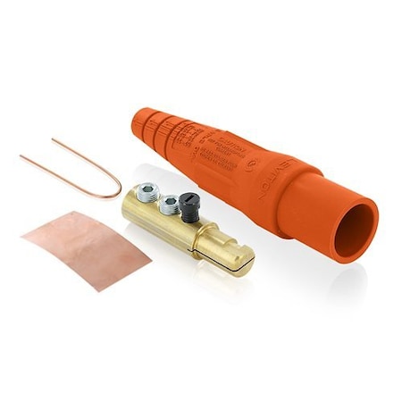 Leviton Single Pole Inline, 190 A, Male, Orange 16D44-UO