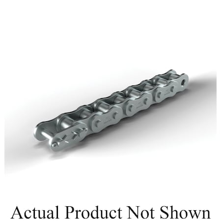Hkk Chain Riveted Single Pitch Roller chain, 50 ft OAL, 1 P, 5/8 Dia x 5/8 in W Roller, 304 SS SR080R1B