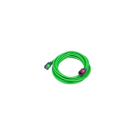 Pro Glo Extension Cord, Green, 14/3, 100 Ft. D17334100