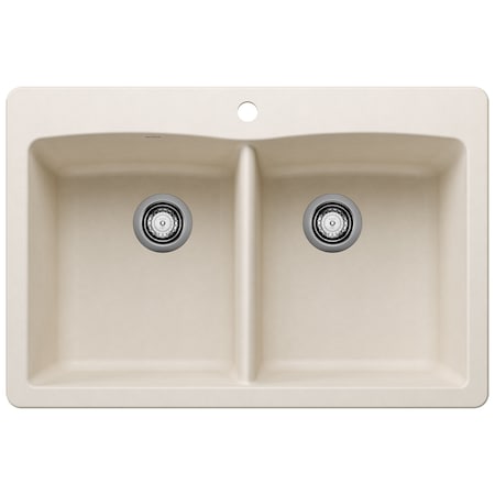 Blanco Diamond Equal Double Dual Deck, Soft White 443067