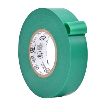 Wod Tape ETC760 General Purpose Electrical Tape Green UL-CSA listed core: 3/4 in. X 60 ft, 200PK WOD ETC760-00750-200-60-GRE