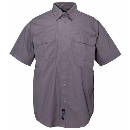 5.11 Military Shirt, 35% Cotton, 65% Polyester, Button, 4 Pocket(s), Charcoal, 2XL 71175ABR-018-2XL